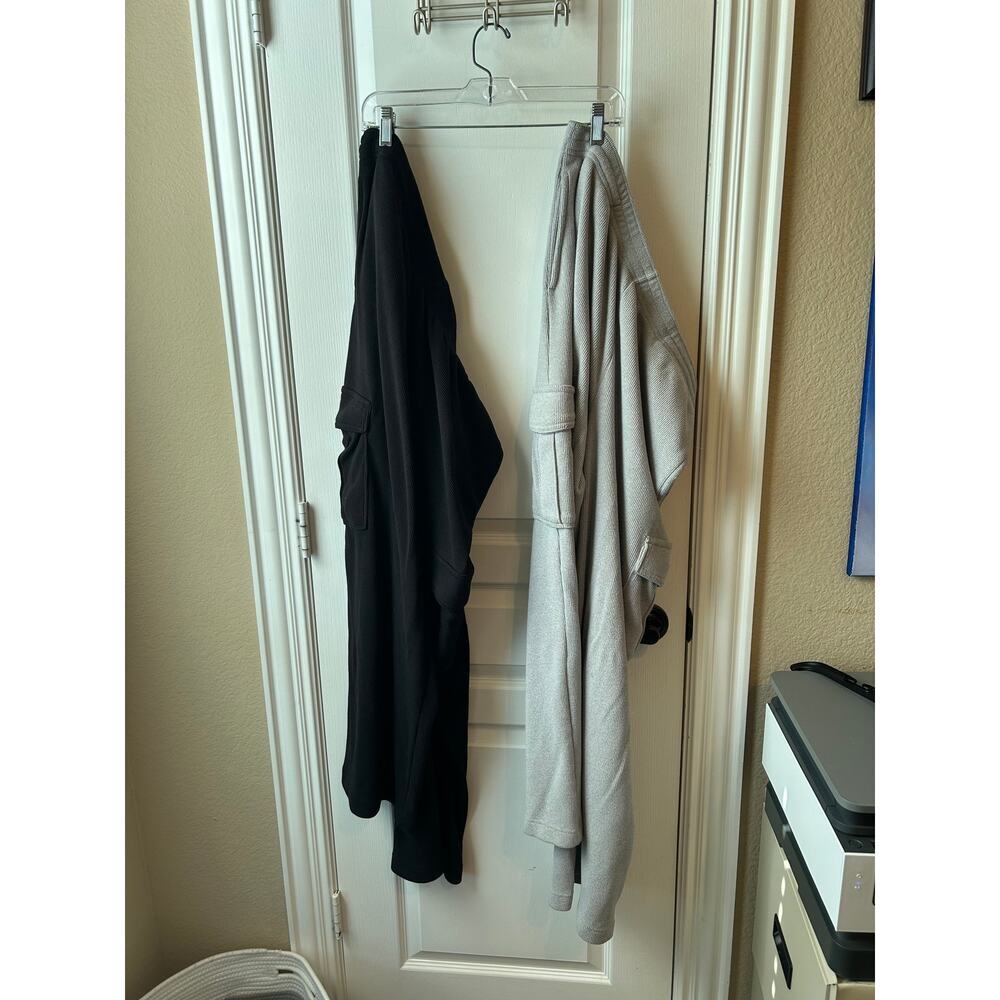 Set of 2! No Boundaries L & XL Grey & Black Wide Leg Cargo